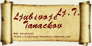 Ljubivoje Tanackov vizit kartica